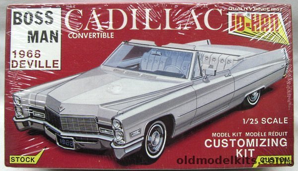 Jo-Han 1/25 1968 Cadillac Deville Convertible - Stock or Custom, C-5368 plastic model kit